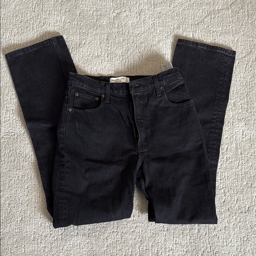 Abercrombie & Fitch Black Straight Jeans